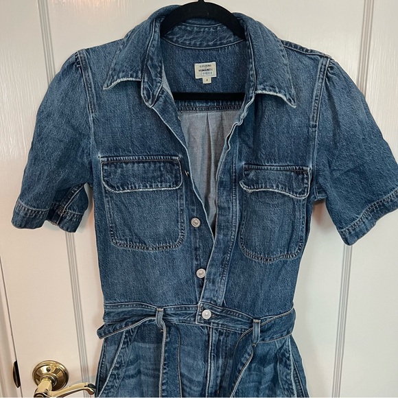 Citizens of Humanity • miki denim coveralls (belted denim jumpsuit) - Picture 7 of 8